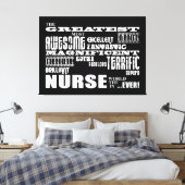 Cool Modern Fun Neurses: De grootste zuster in de Canvas Afdruk (Insitu (Slaapkamer))