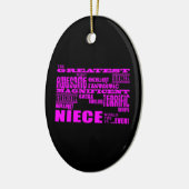 Cool Modern Fun Niemees : Greatest Niece Keramisch Ornament (Links)