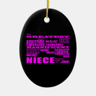 Cool Modern Fun Niemees : Greatest Niece Keramisch Ornament