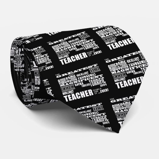 Cool Modern Fun Teachers : Grootste leraar wereld Stropdas (Opgerold)