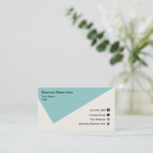 Cool Modern Geometric Corporate Visitekaartje (Staand voorkant)