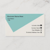 Cool Modern Geometric Corporate Visitekaartje (Voorkant)