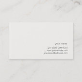 Cool Modern Gold en Tan Zen Pattern Visitekaartje (Achterkant)