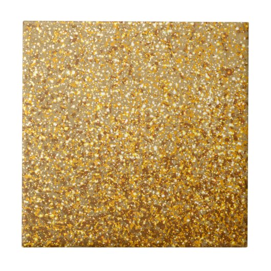 COOL MODERN GOLD MET GLITTER TEGELTJE (Voorkant)