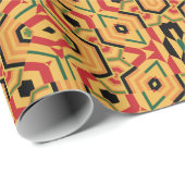 Cool Modern Kente Design Cadeaupapier (Rol Hoek)