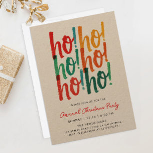 Cool Modern Kleurrijk Kerst Calligrafie Schrift Kaart