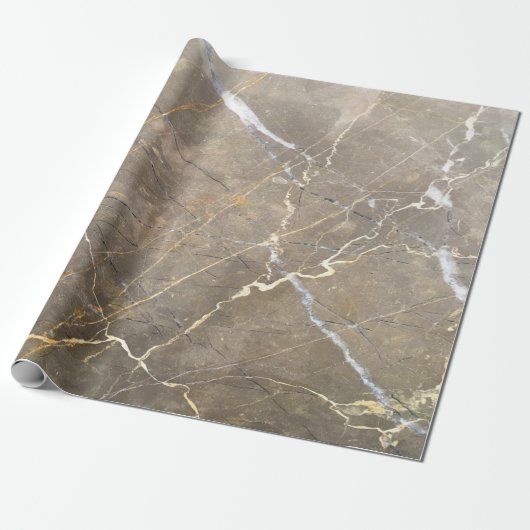 Cool Modern Marble Stone Texture Cadeaupapier (Uitgerold)