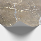 Cool Modern Marble Stone Texture Cadeaupapier (Hoek)