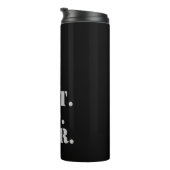 Cool Modern Masculine design Beste vader ooit Thermosbeker (Geroteerd rechts)