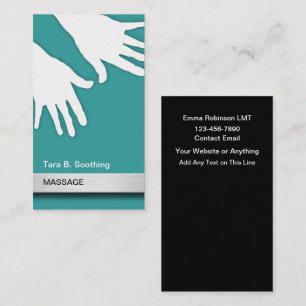 Cool Modern Massage Visitekaartjes