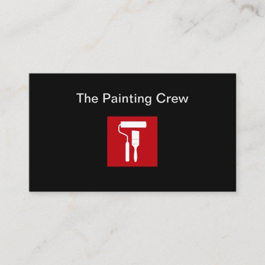 Cool Modern Painter Visitekaartjes (Voorkant)