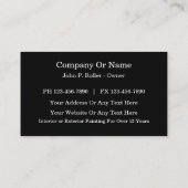 Cool Modern Painter Visitekaartjes (Achterkant)