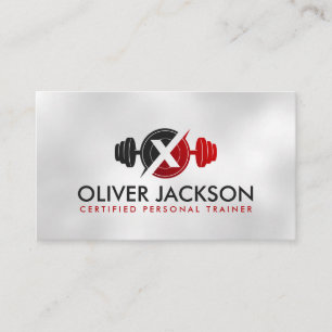 Cool Modern Personal Trainer Logo Visitekaartje
