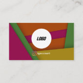 Cool Modern QR Code Logo Visitekaartje (Achterkant)