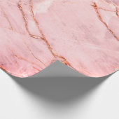 Cool Modern Red Marble Stone Texture Cadeaupapier (Hoek)