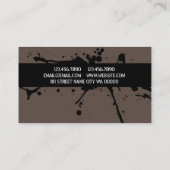 Cool Modern Rock Band Carte de visite (Dos)