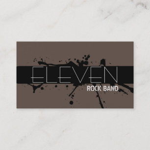 Cool Modern Rock Band Carte de visite