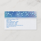 Cool Modern Science Laboratory Pharmacy Business Visitekaartje (Achterkant)