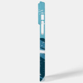 Cool Modern Snowboarding Winter Persoonlijke naam Case-Mate iPhone Case (Achterkant / Links)