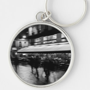 Cool, modern, stedelijk wazige Parijs Sleutelhanger