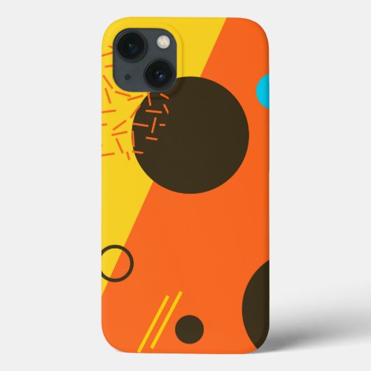 Cool, modern, trendy, urban Memphis illustratie Case-Mate iPhone Case (Achterkant)