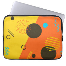 Cool, modern, trendy, urban Memphis illustratie Laptop Sleeve