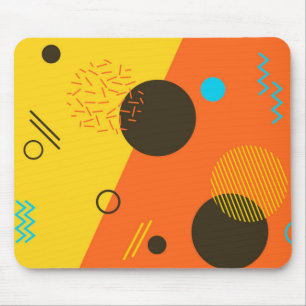 Cool, modern, trendy, urban Memphis illustratie Muismat