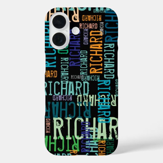 Cool & Modern Typography Naam Case-Mate iPhone Case (Achterkant)