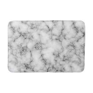 Cool Modern White Marble Texture Badmat