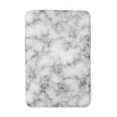 Cool Modern White Marble Texture Badmat (Voorkant Verticaal)