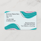 Cool Moderne Abstrait Creative Cartes de visite (Devant)