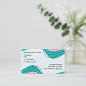 Cool Moderne Abstrait Creative Cartes de visite (Debout devant)