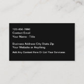 Cool Moderne Automobile Thème Cartes de visite (Dos)