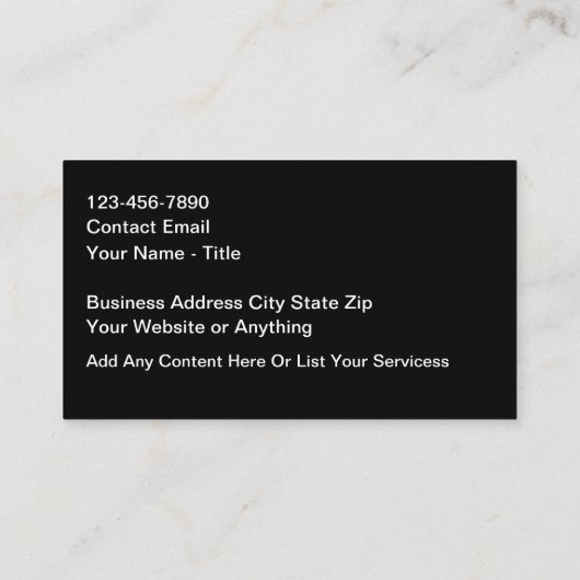 Cool Moderne Automobile Thème Cartes de visite (Dos)