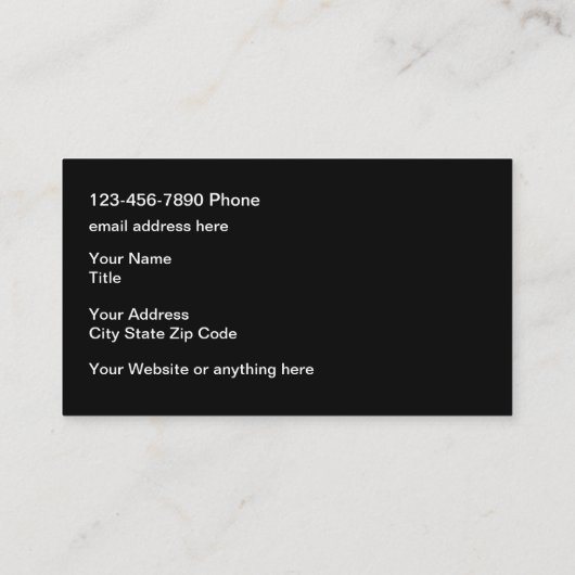 Cool Moderne Automobile Thème Cartes de visite mod (Dos)