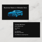 Cool Moderne Automobile Thème Cartes de visite mod (Devant / Derrière)