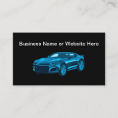 Cool Moderne Automobile Thème Cartes de visite mod (Devant)