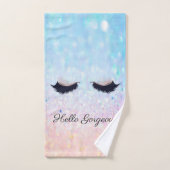 Cool moderne Bokeh Ombre Faux Lashes (Serviette à main)