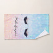 Cool moderne Bokeh Ombre Faux Lashes (Serviette à main)