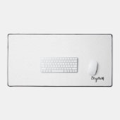 Cool moderne Carré blanc Design noir Monogramme (Clavier et souris)