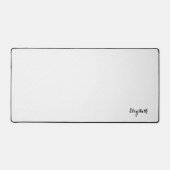 Cool moderne Carré blanc Design noir Monogramme (Recto)
