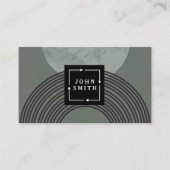 Cool moderne Carte de visite d'art Abstrait (Devant)