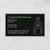 Cool Moderne Cible Plage de pratique Cartes de vis (Devant)