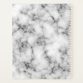 Cool moderne classique Marbre blanc Motif Monogram (Dos)