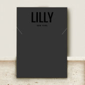 Cool Moderne Collier Noir Bracelet Carte d'afficha