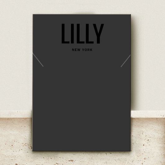 Cool Moderne Collier Noir Bracelet Carte d'afficha