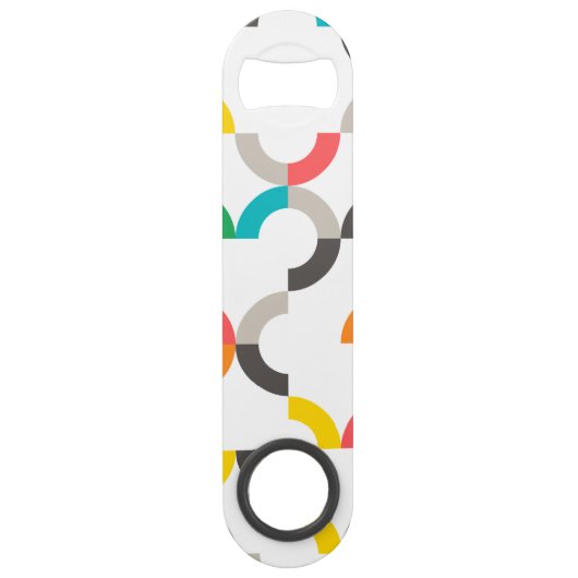 Cool, moderne, coloré, géométrique circulaire tend (Devant)