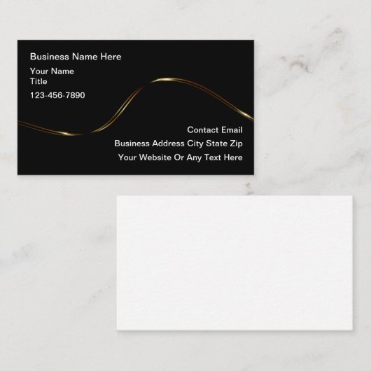 Cool Moderne Conception Carte de visite (Devant / Derrière)