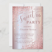 Cool moderne diamanten luxe roze goud zoete 16 uit kaart (Voorkant)