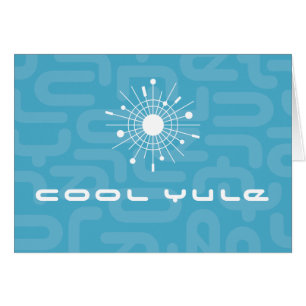 Cool moderne du milieu du siècle Yule Retro Christ